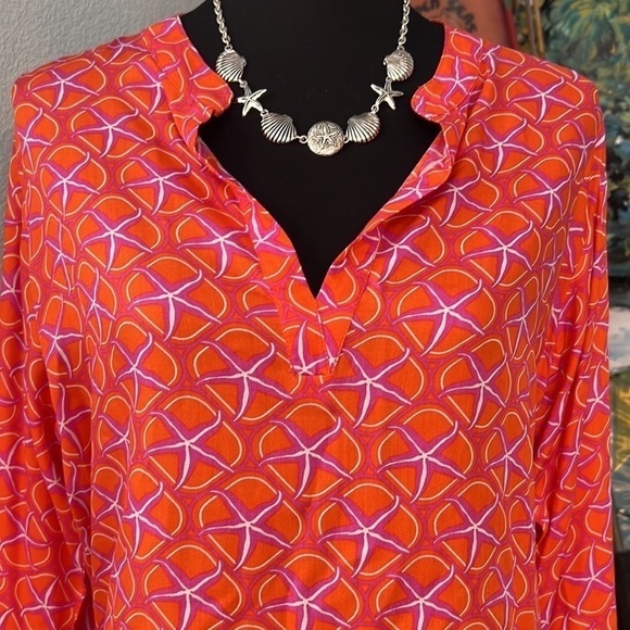 Escapada,STAR FISH! Resort Wear,Fun,Tunic, ADORABLE!!! Excellent Condition, L - Picture 4 of 11